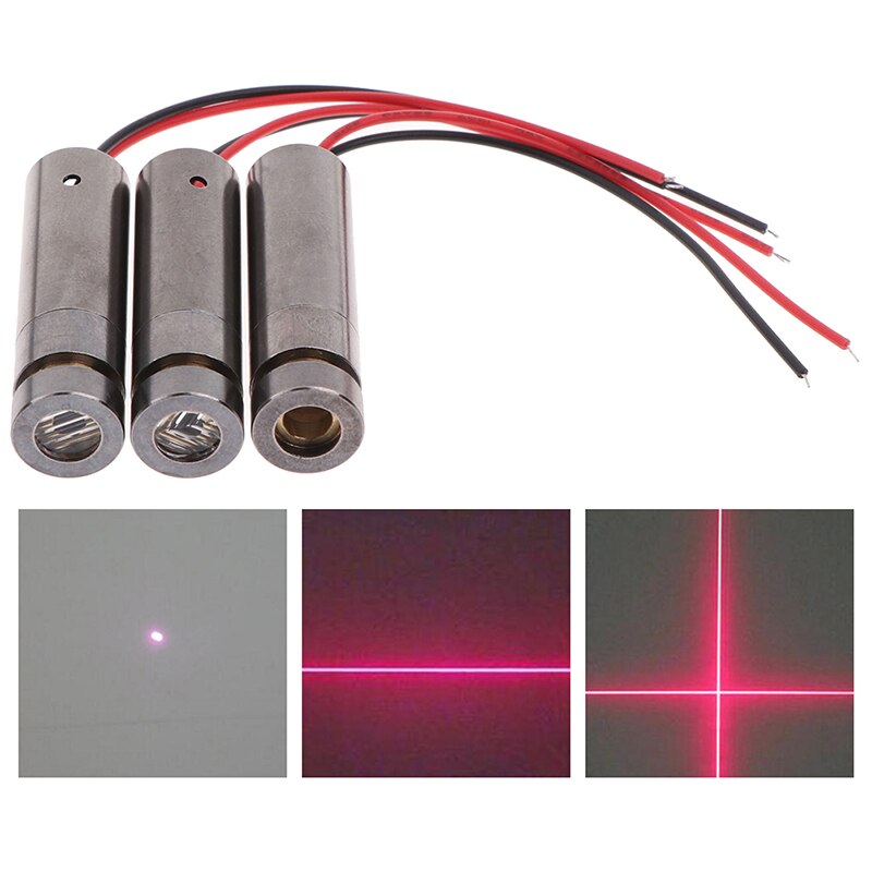5pcs 650nm 5mW 5v Red Laser Dot Module Glass Lens Focusable Industrial Class 