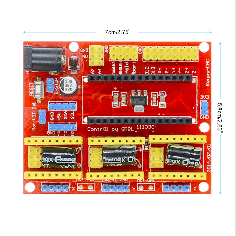 V3 Axis Stepper Motor Driver Controller Board For DIY CNC Laser Engraver Controller - Image 2