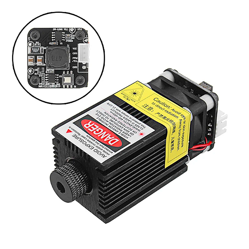 FB03-500 500mw 405nm Blue Violet Laser Module 2-54-3P TTL/PWM Modulation DIY Engraver For Eleksmaker