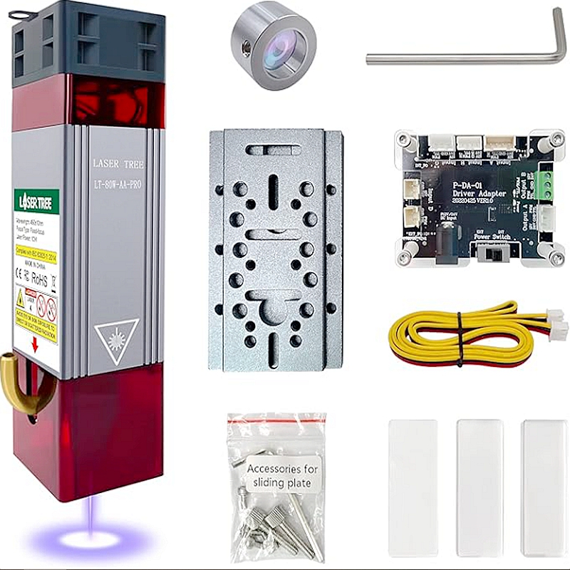 30w Laser Engraver Module Kit with 450nm 7-5w Blue Laser Diode TTL Modulation For CNC Router Engraving Machine Replacement