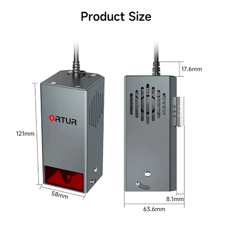 2020 Ortur Laser Unit 20w 15w 7w Laser Module Adjustable Focus PWM Mode - Image 3