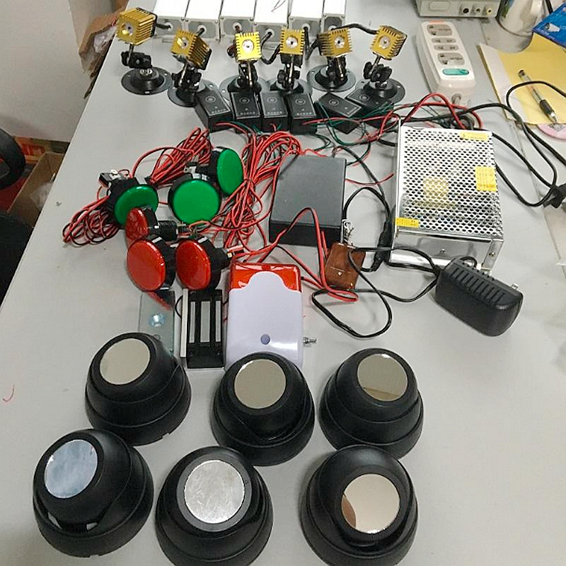 Laser Array for Escape Room Game Adventurer Prop Laser Maze for Chamber of Secrets Game Interesting and Risking Green Laser Game