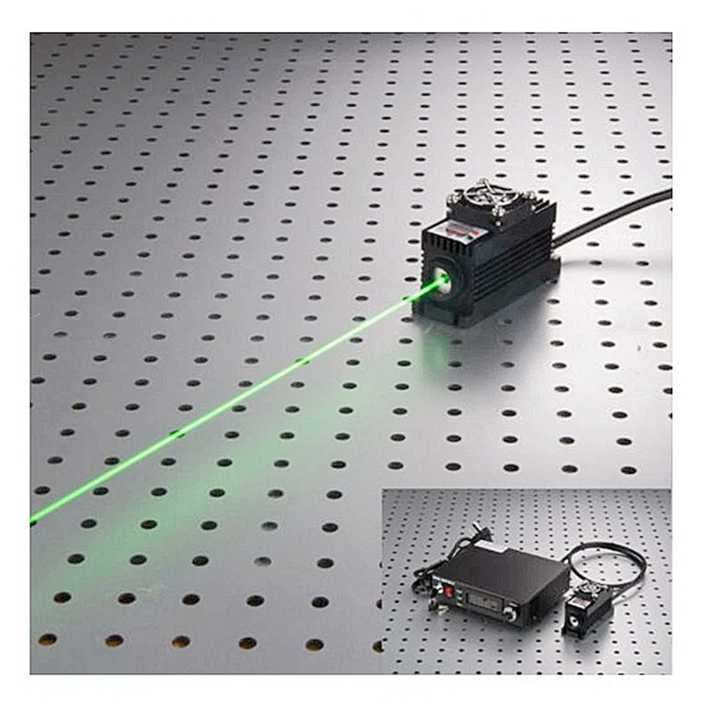 100mw 532nm Green Laser Dot Module TTL Analog 0 30KHZ Tec Cooling 85 265v 2