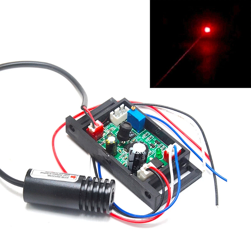 12vdc 150mw 650nm Red Laser Diode Module Focus Dot Point Lasers 18x45mm TTL Driver