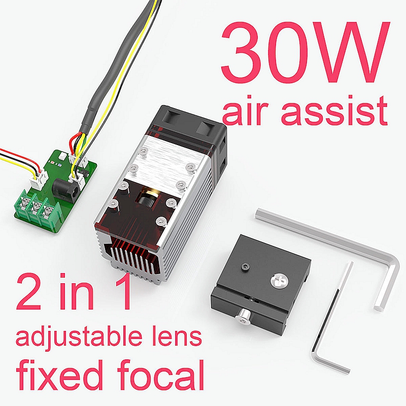 Neje 30w Laser Module Cutting Module Kit Fixed Focal Length Sliding Focus for Laser Engraving Machine Cutting Tool - Image 2