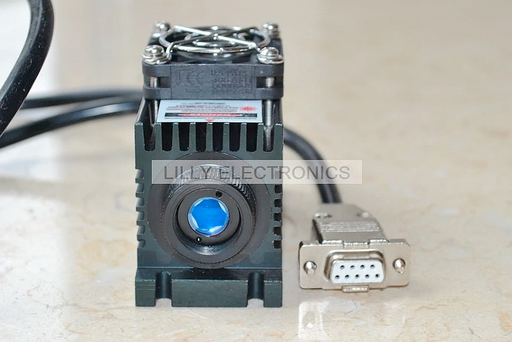 100mw 532nm Green Laser Dot Module TTL Analog 0-30KHZ TEC Cooling 85 265V - Image 2