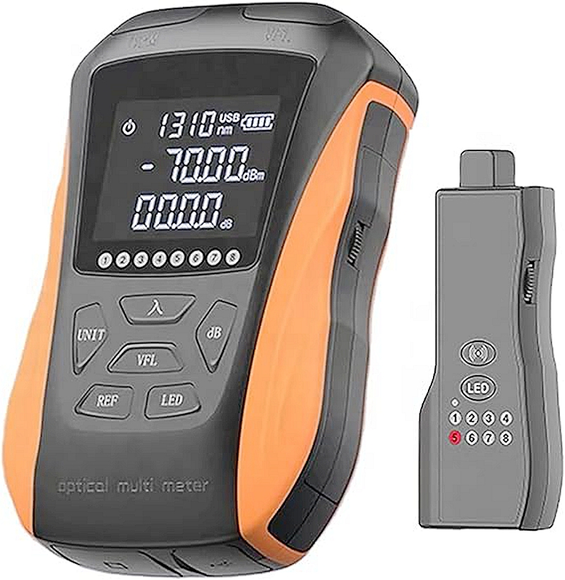 New 6 in 1 Multifunctional Optical Power Meter Opm Visual Fault Locator Network Cable Test Fiber Optic Tester 5km 15km VFL Led