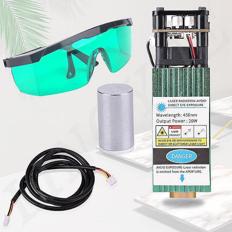 20w Laser Head Tube Module Accessory Laser Engraving Machine Replace Parts for Olm Olm 1 Olm 2 Laser Engraver Machine