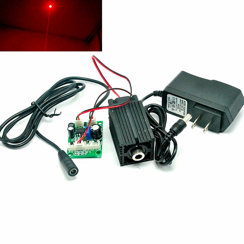 650nm 660nm 200mw Red Laser Diode Module w/ 12v Adapter High Power Lazers
