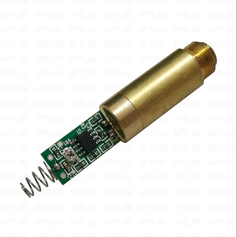 Letaosk 532nm 50mw Gold for Green Laser Dot Module Diode with Light-Free Driver Spring for Lab Steady Working