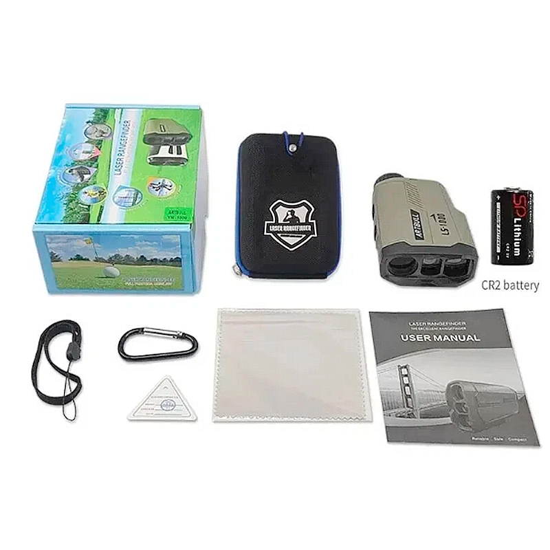 Hireed Golf Laser Rangefinder 1000m Slope Flag Lock Slope Laser Rangefinder for Hunting Laser Distance Meter - Image 2