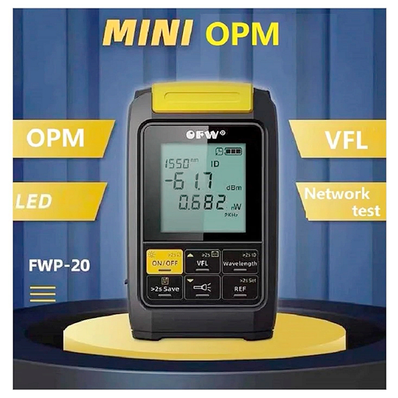 Mini 4 in 1 Multifunction Optical Power Meter Visual Fault Locator Network Cable Test Optic Fiber Tester OPM 1mw 20mw 30mw VFL - Image 3