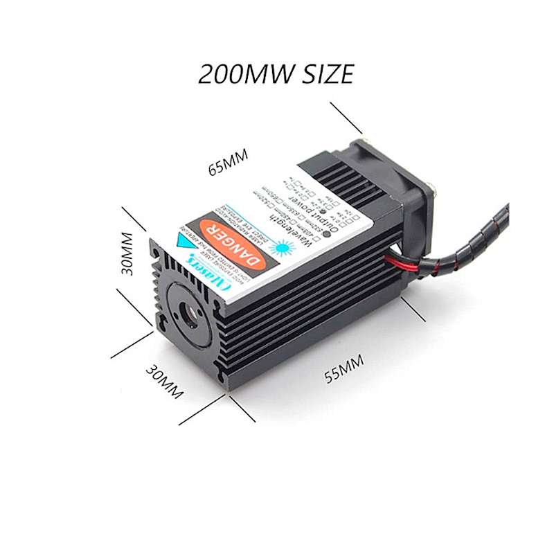 Oxlasers 200mw 532nm 12v High Power Green Laser Modules TTL Green Laser Beam Stage Light Show with Cooling Fan Free Shipping - Image 2