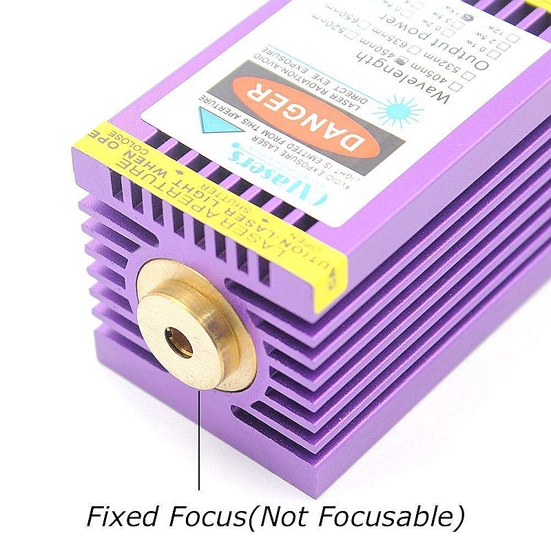 Oxlasers 15w DIY Blue Laser Module for CNC Laser Engraving and Cutting 15000mw 12v Fixed Focus Laser Head with Pwm - Image 3