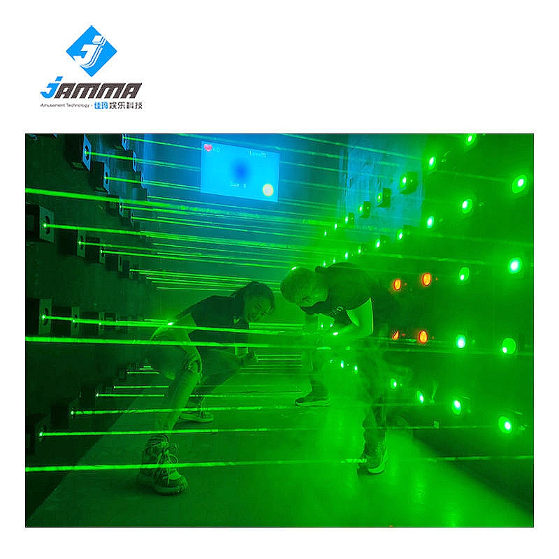 Magic Penetralium Escape Props Real Green Laser Array Chamber of Escape Game Secret Funny Laser Safe Maze Game 2