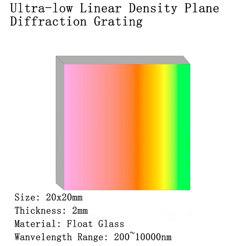 Ultra-low Linear Density Plane Diffraction Grating Spectroscopic Interference Optic Experimental Instrument Holographic Gratings
