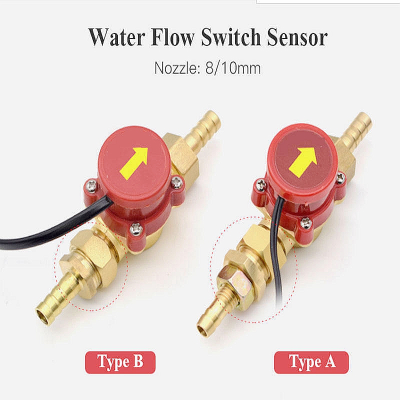 Water Flow Sensor Switch Sensor A B Pressure Controller Automatic Circulation Pump Thread Connector Protect CO2 Laser Tube - Image 2