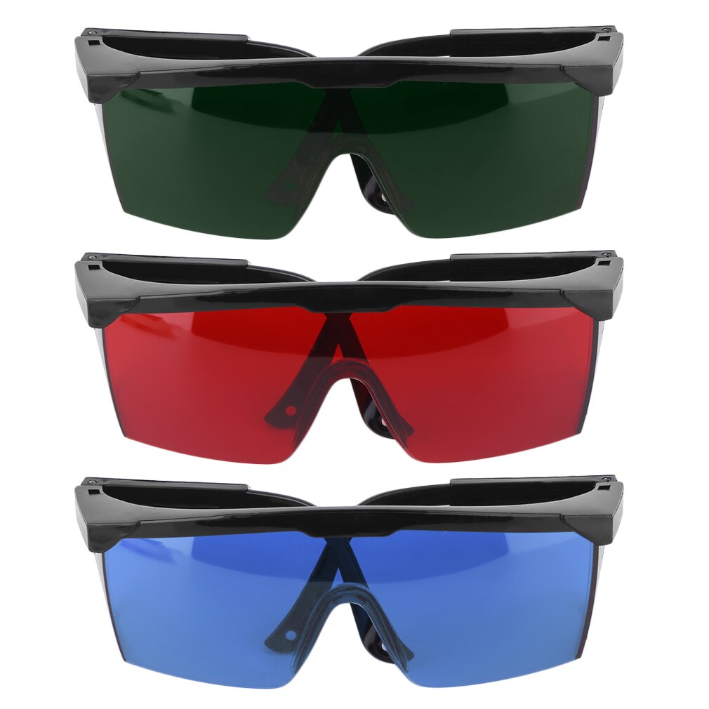 3 Colors Laser Safety Glasses Welding Goggles Sunglasses Green Yellow Eye Protection Working
