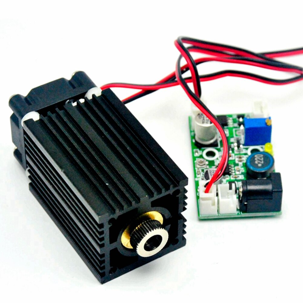 445nm 450nm Focusable 33x50mm Blue Dot Laser Module 1W 1000mw Long Time Working W/Driver Cooling Fan TTL and AC Adapter