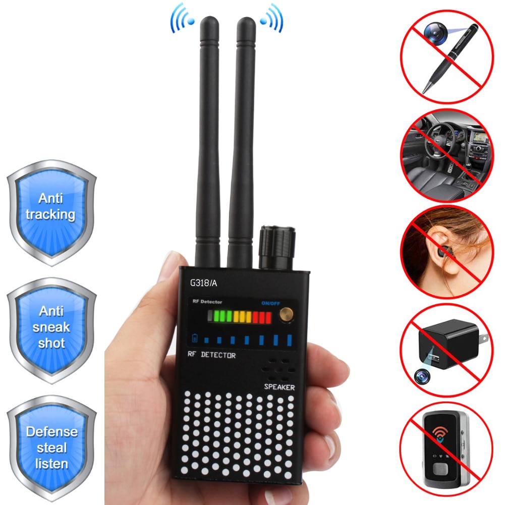 Anti Candid Detector Full Range RF Signal Detector GPS GSM Tracker Anti ...