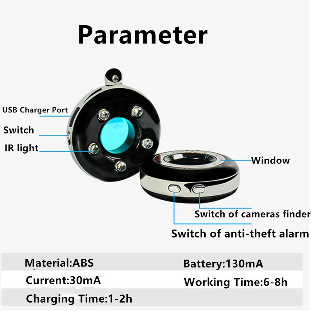 Anti Spy Detector Small Lens Finder Laser Bug Scanner Spy ...