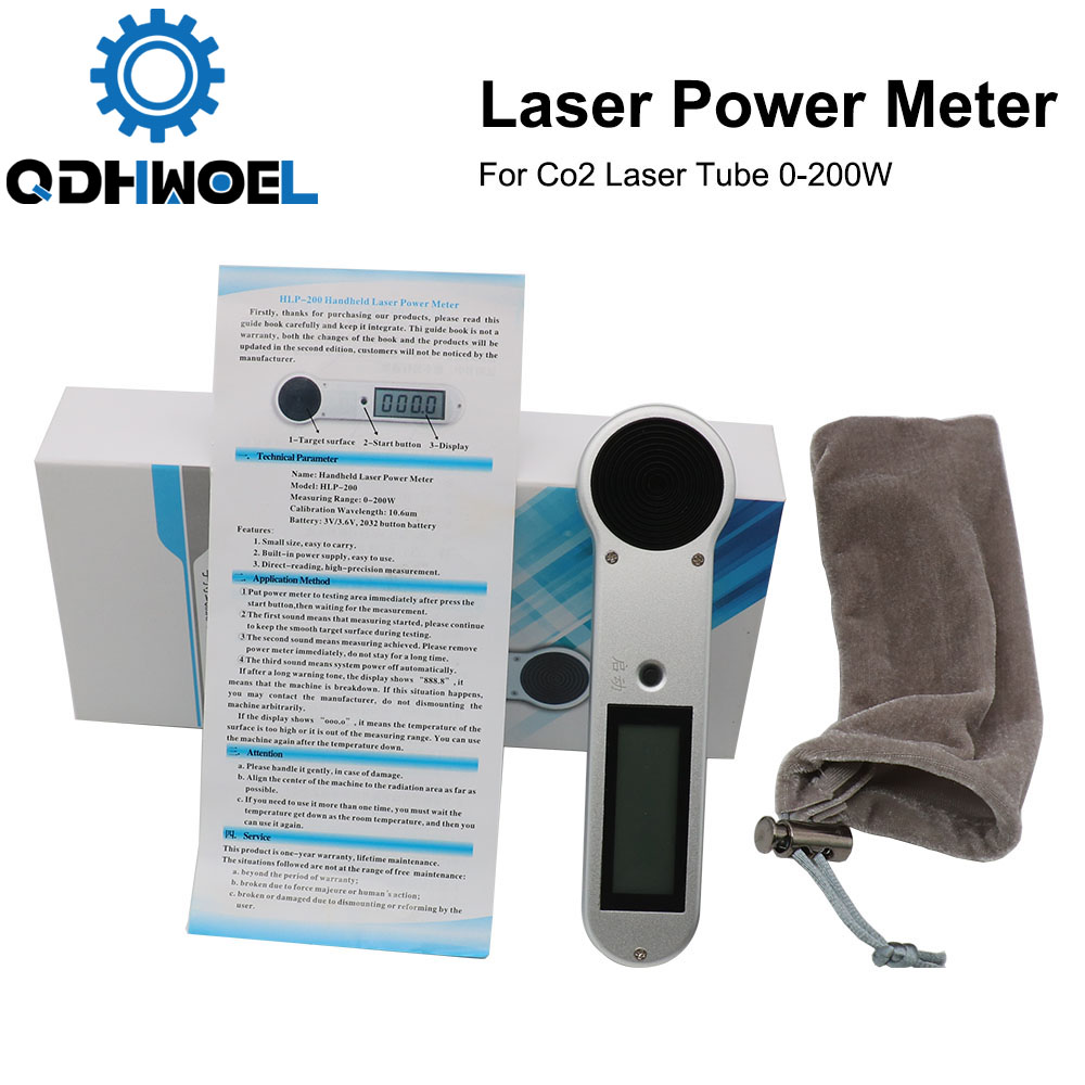 Co2 Laser Power Meter Hand-held HLP-200 For Co2 Laser Tube 0-200w With ...