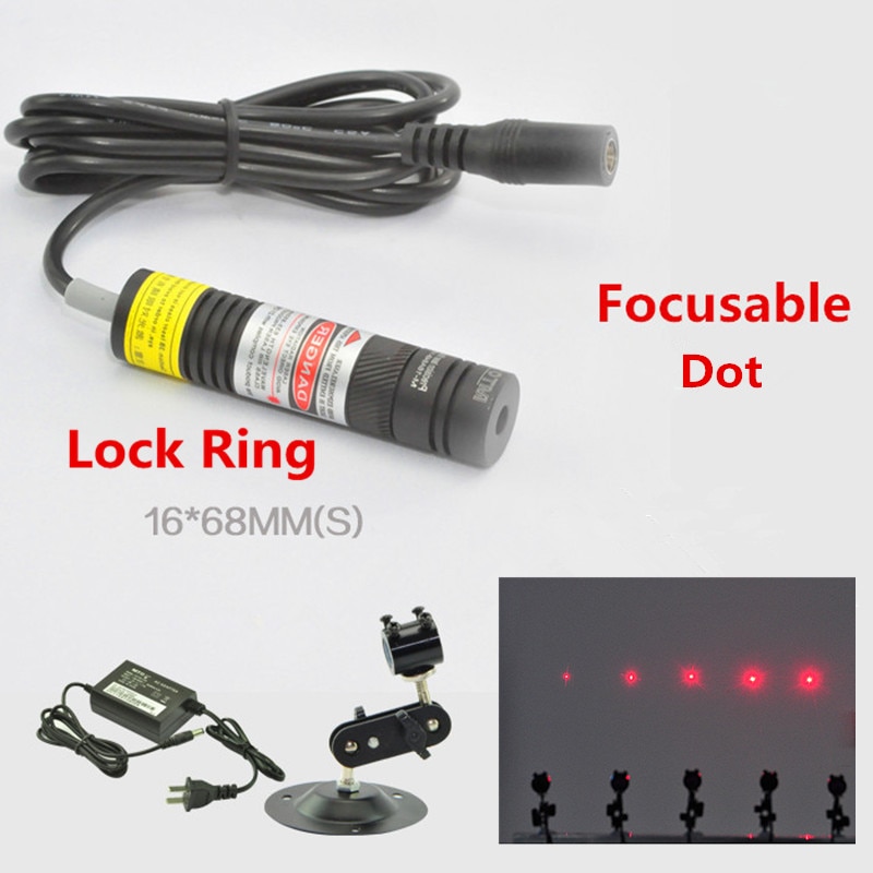 Focusable with Lock Ring 650nm 10mw 50mw 100mw 150mw 200mw Laser Dot Module for Clothes Cutting / Wood Cutting Mechanical