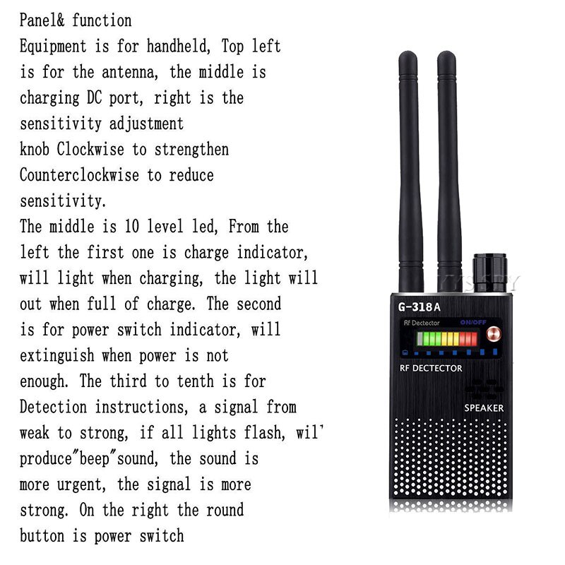 G318A-Dual-Antenna-RF-Signal-Anti-Spy-Candid-Hidden-Camera-Detector-Eavesdropping-Pinhole-Audio-Bug-GPS (3)