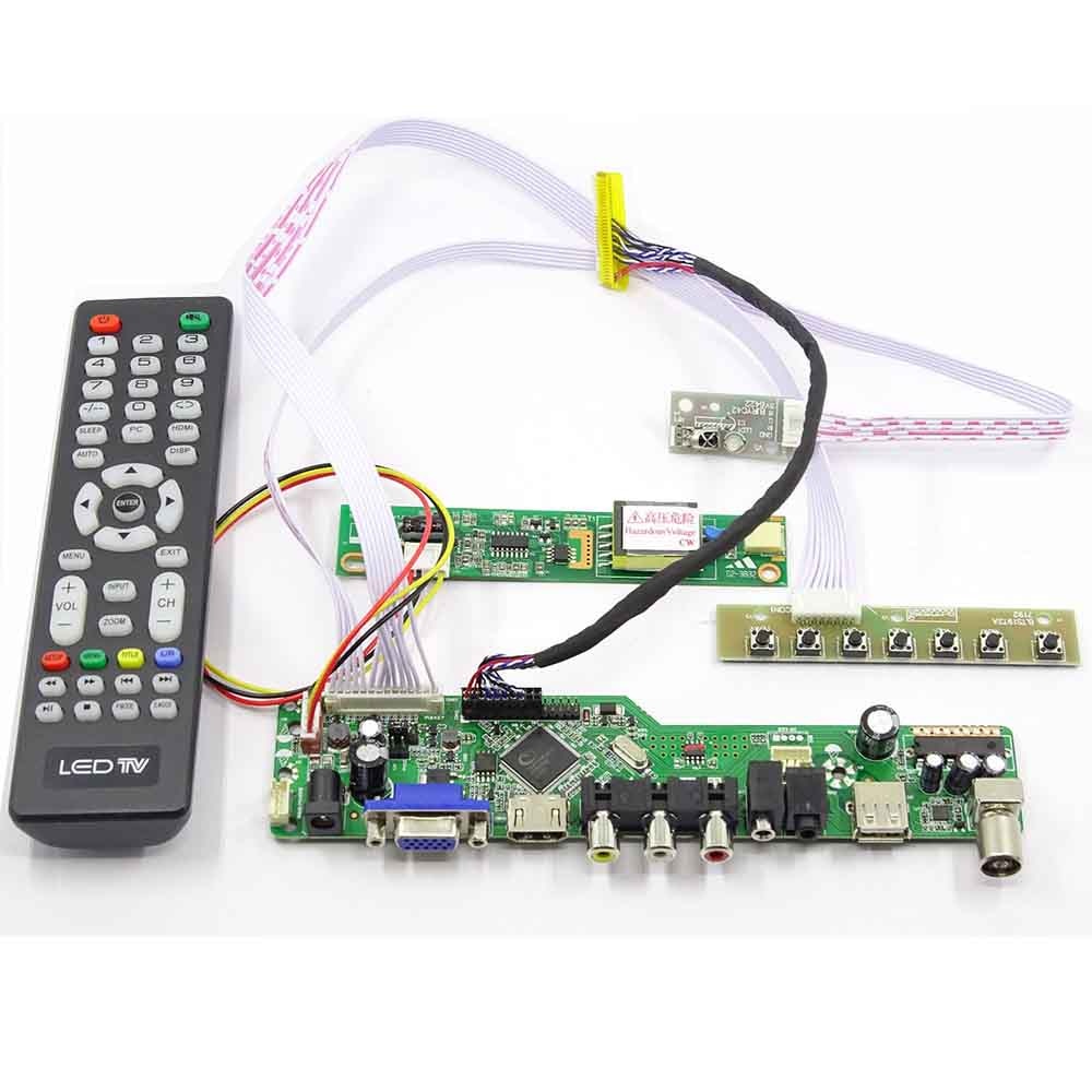 Latumab Driver Board for LTD121KM2M LVDS 12.1 Screen Display Matrix TV+HDMI+VGA+USB 1400×1050 Controller Board (6)