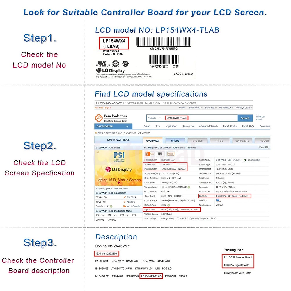 Latumab Driver Board for LTD121KM2M LVDS 12.1 Screen Display Matrix TV+HDMI+VGA+USB 1400×1050 Controller Board (13)