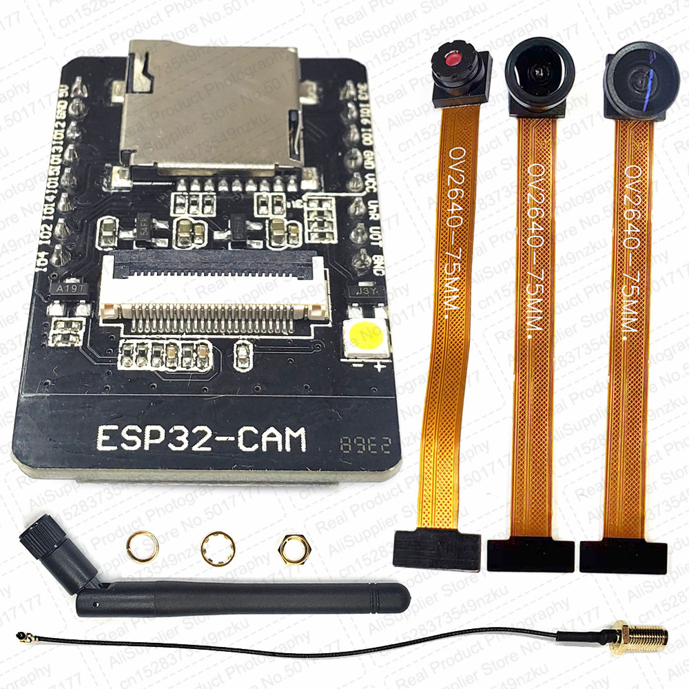 ESP32 CAM Camera Module Kit 2.4 GHz WiFi Bluetooth 8MB PSRAM OV2640 Camera  Module 66 120 160 Degree 850nm Night Vision 2MP