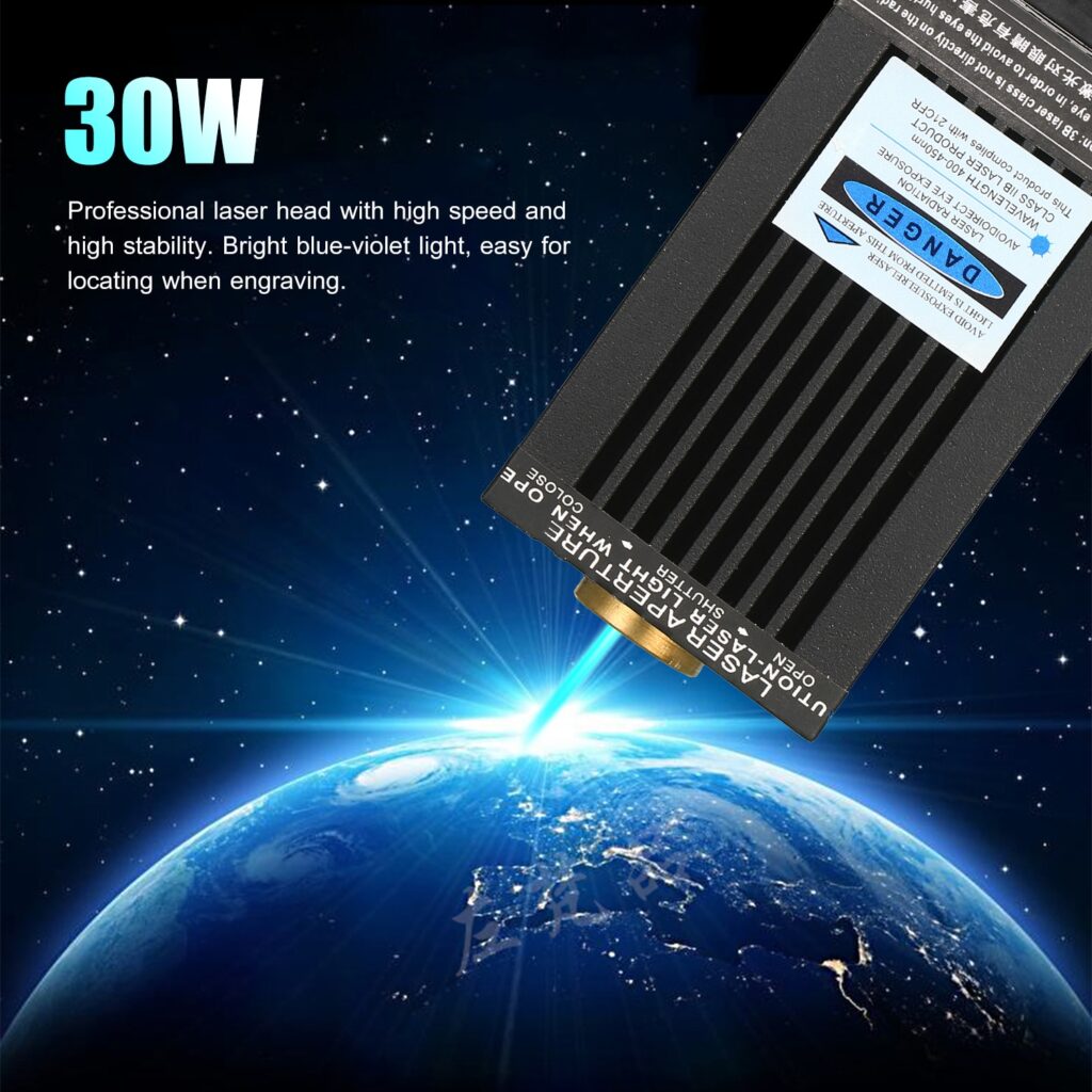 Laser 30W Head Laser Module 450nm Blu-Ray Laser Engraving Machine