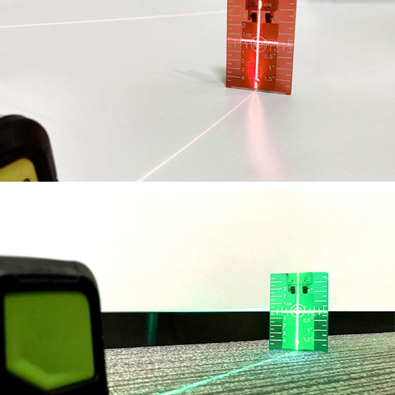 Laser Target Card Plate inch/cm for Green and Red Laser Level Target