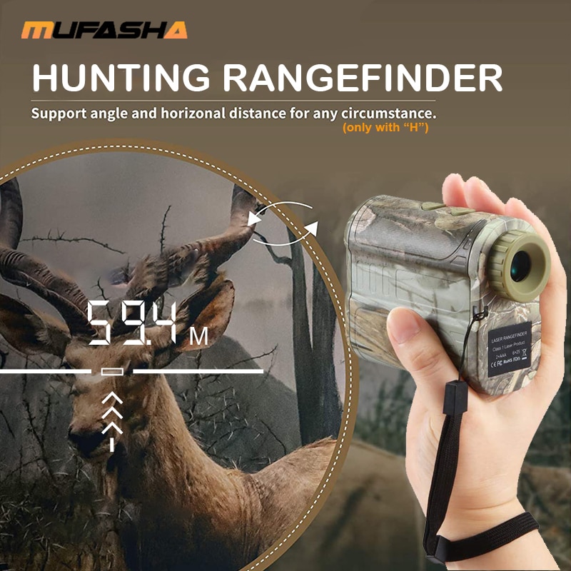 MUFASHA Laser Rangefinder for Golf Sport Hunting Camping Surveying ...