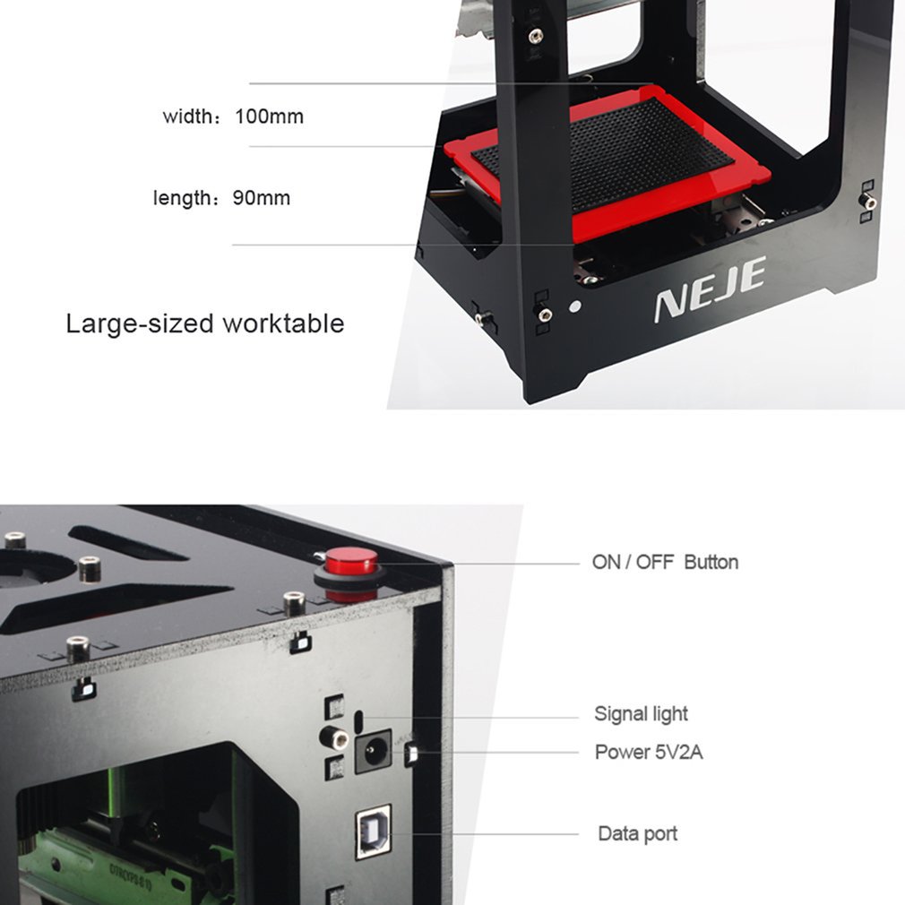 NEJE DK8KZ 1000mW/2000mW/3000mW Mini USB Laser Engraving Machine