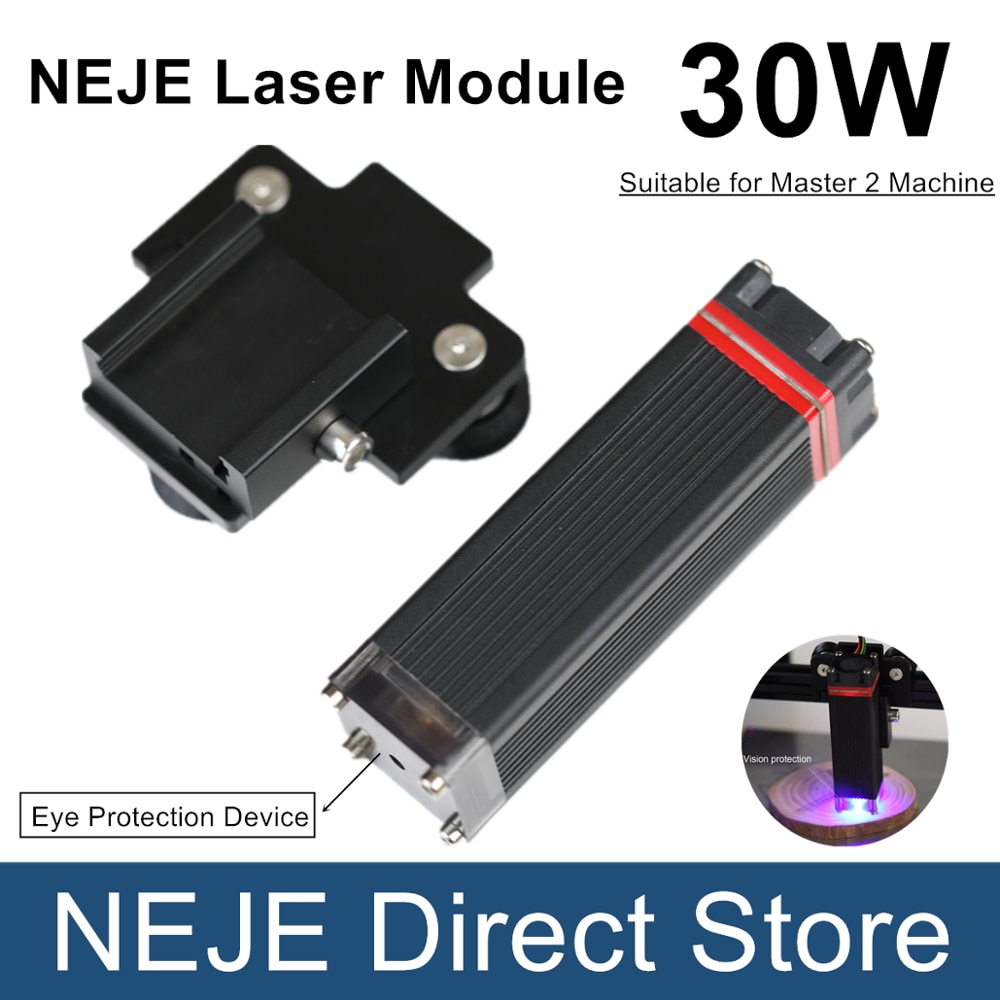 NEJE Master 2 30W laser Module Kits Cutting Module fixed focal length sliding Holder with Eye Protection Device