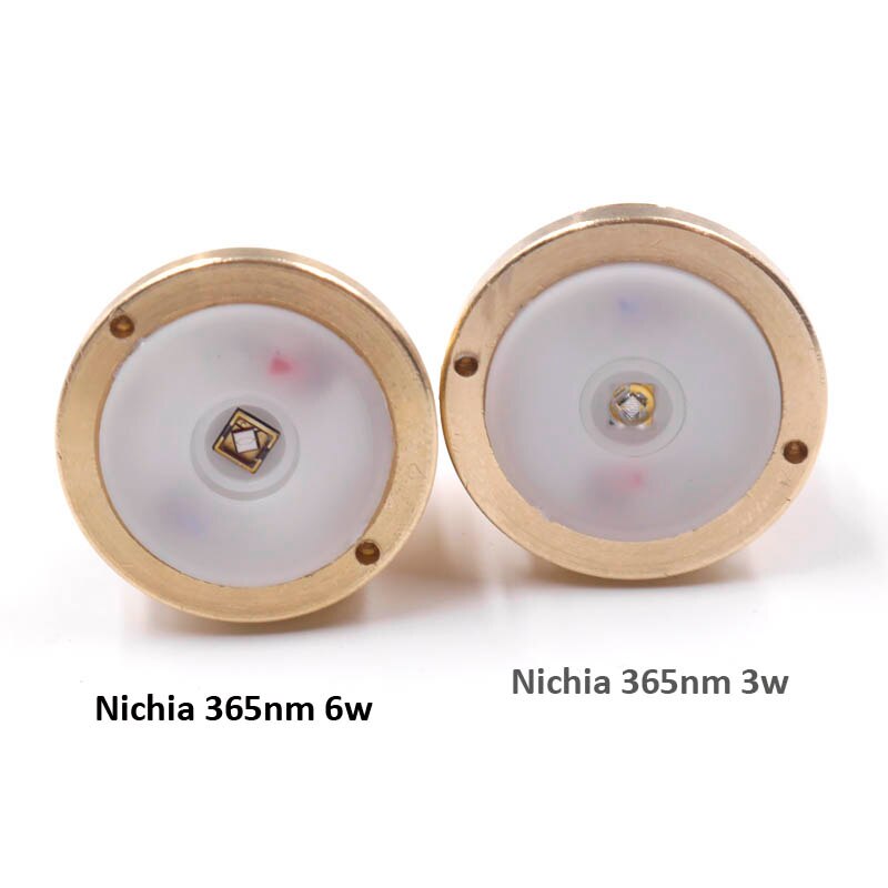 Nichia uv 365nm 3w/6w ultraviolet light uv LED Drop-in Module Fit For T20,UF-1505, Manta ray flashlight BeamQus