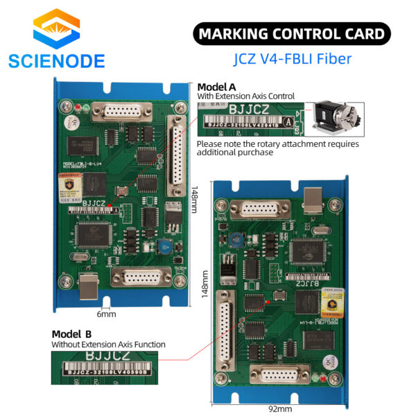 Scienode BJJCZ Laser Controller Card JCZ Control Board LMCV4-FIBER-M ...